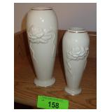 2 LENOX VASES 6" & 7 1/2"