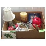 SNOWMAN JAR & TRIVIT, CHRISTMAS LAMP, ORNAMENTS>>>