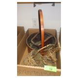 SLEIGH & REINDEER BASKETS, APPLE BASKET
