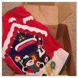 MRS. CLAUS COOKIE JAR, SNOWMAN TREE SKIRT