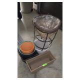 ASST. PLASTIC PLANTERS, CONE PLANT HOLDER