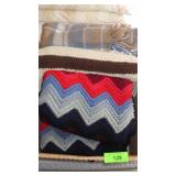 2 AFGHANS & THROW BLANKET