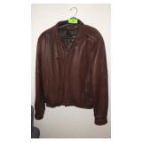 TANNERY WEST LEATHER BOMBER JACKET (46)