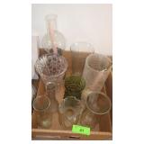 ASST VASES (ONE PLASTIC), CANDLEHOLDER