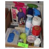 RAINCOAT, ASST CLEANING SUPPLIES, NIGHTLIGHTS,>>>>