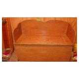HANDMADE WOODEN TOY CHEST / BENCH 40 x 16 x 30