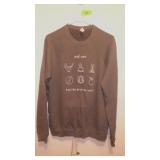 BELLA & CANVAS FLEECE-LINED CREWNECK SIZE M &>>>