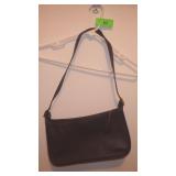 BROWN LEATHER COACH SHOULDER BAG