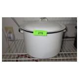 VINTAGE ENAMELWARE STOCK POT