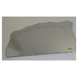 VINTAGE ETCHED BEVELED MIRROR   43 x 22