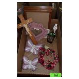 CHRISTMAS WALL FLOWER NIGHTLIGHT, CERAMIC>>>