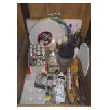 OIL PAINTS, BRUSHES, PAINT PALETTES, LINSEED OIL>>