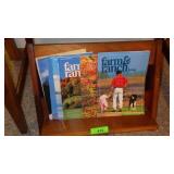 MAGAZINE STAND W/ ASST MAGAZINES 19 1/2 x 11 x 13