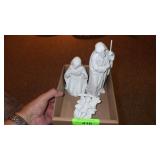 HOMCO? 3 PC. BISQUE HOLY FAMILY