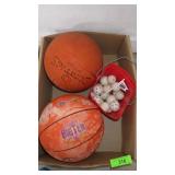 BASKETBALLS, GOLF BALLS
