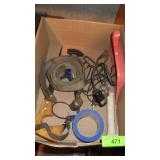 SAW, QUICK GRIP, PAINTERS TAPE, CLAMP LIGHT, ETC