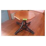 VTG RE-PURPSOSED METAL ROATATING STOOL/TABLE 16"