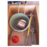 GARDENING TOOL, PORCH RAIL PLANTER, BASIL MARKER,>