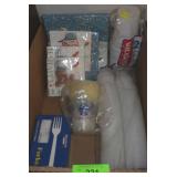 NIP CHRISTMAS NAPKINS, PLATIC FORKS, PLASTIC>>>