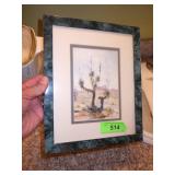 PAT CARLSON FRAMED PRINT 9 x 11