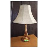 VTG WOODEN LAMP 25" TO FINIAL TOP