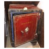 VTG CAST IRON CARY SAFE (27" X 23" X 40") **BRING>