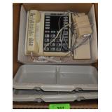 VTG WALKER CLARITY TELEPHONE (UNTESTED), & 2 TRAYS