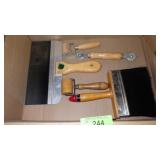 VTG 6" PAINTBRUSH, WOODEN SEAM ROLLERS, &>>>