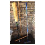 EXTENSION WATER HOSE BRUSH, 24" PUSH BROOM, MOP