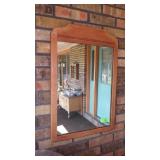 VINTAGE FRAMED MIRROR  18 x 27