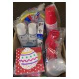 ASST NAPKINS (1 NIP), SOLO CUPS, PAPER PLATES,>>>>