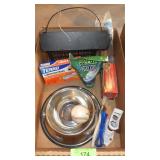 DOG DISH, ANT BAIT, FLAG HOLDER, SUET HOLDER, ETC