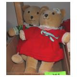 TWO 1984 DAKIN PLUSH BEARS