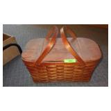 VTG WOV-N-WOOD BY JERYWIL SPLINT PICNIC BASKET>>>