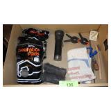 STEEL WOOL, FLASHLIGHT, CLAMPS, BANK BAG, ETC.