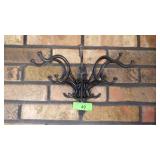 VINTAGE CAST IRON WALL HOOK COAT HANGER