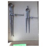 2 VINTAGE SAMPSON TOOL CALIPERS