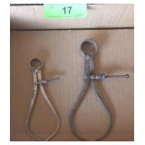 2 VINTAGE CALIPERS (1 BROWN & SHARPE)