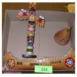 VTG SMOKEY FALLS SOUVENIR BIRCH CANOE, BIRCH>>>