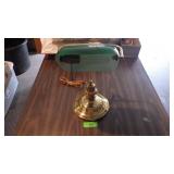 BRASS BANKERS LAMP