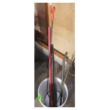 PRY BARS, ELECTRIC FENCE POST?, PIPES, ETC