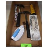 HAMMERS (1 STANLEY), FLASHLIGHT, BRUSH, ROPE