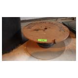 VINTAGE WESTERN ELECTRIC WOODEN SPOOL W/ WIRE