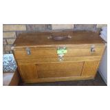 VINTAGE MACHINEST TOOL BOX W/ ASST. TOOLS>>>