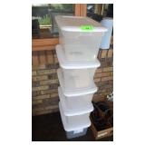 5 STORAGE CONTAINERS