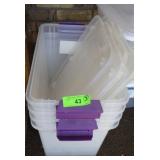 4 STORAGE CONTAINERS