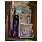 ALUMINUM FOIL, DUSTING MITT, NIP AUTO SPONGE, NET>