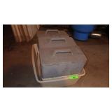 6 SANDVIK ROCK TOOLS PLASTIC TOOL BOXES (EMPTY)
