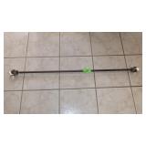CURTAIN ROD W/ GLASS EGG ENDDS 38"- 70"