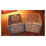 2 COLLAPSIBLE CRATES